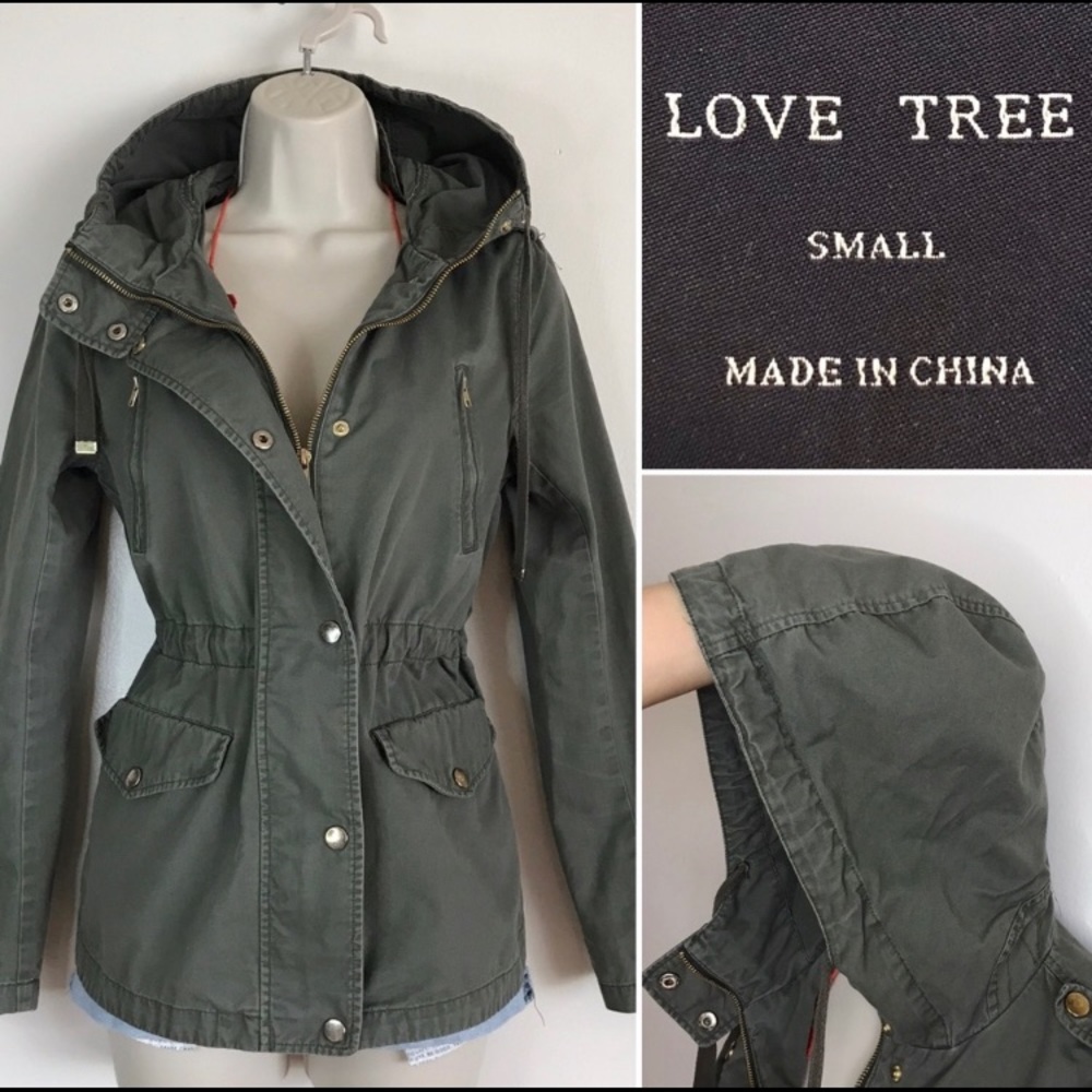 CLASSIC Army Green Hooded Jacket